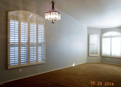 Dining/ Living Room w/Planation Shutters