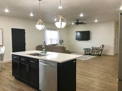 Kitchen view to family