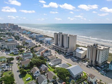 Bird's eye view of expansive coastline