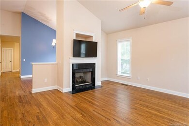 Gas fireplace in living room
