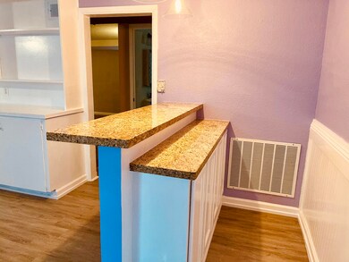 Prep area in rec room