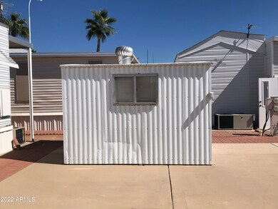 FRONT OF STORAGE SHED