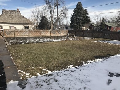 Fenced backyard