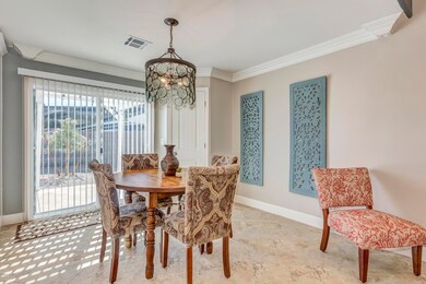Eat in kitchen with patio access.
