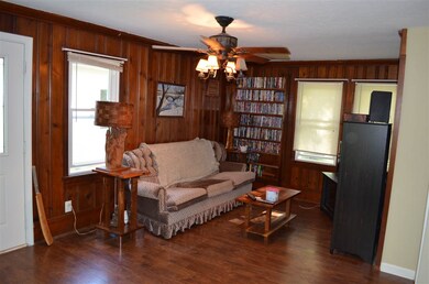 This spacious room has nice windows and closets an