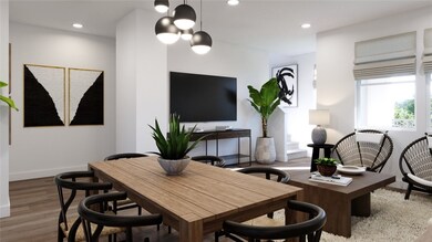 dining/ living - artist rendering for demonstration