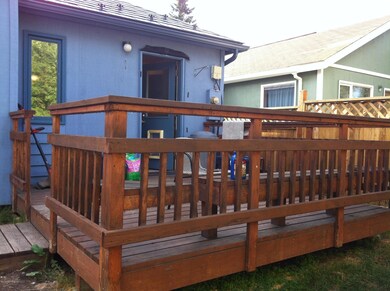 rear of house with deck