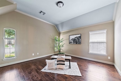 To the left of the entryway, you are stepping into your home office space. Situated at the front of the home, this room can serve as whatever space will suit your needs.