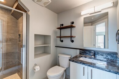 Nicely finished Bathroom.