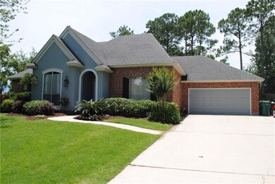 Side view of house with 2 car garage