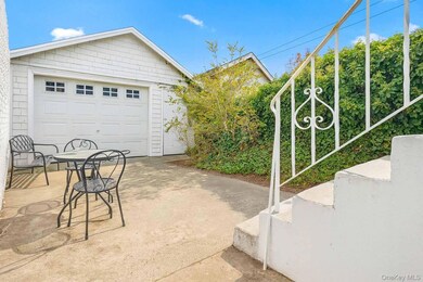 Garage with driveway