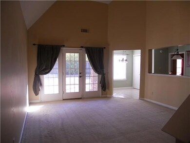 Greatroom with french doors to patio