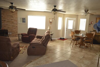 living room and dining