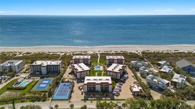 Aerial view of unending shoreline