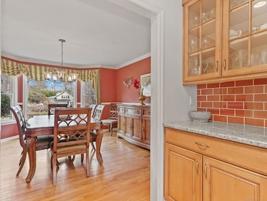 Butler Pantry to Dining Room. The butler pantry is plumbed so it could become a wetbar!