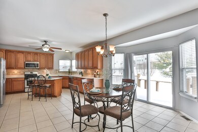 Spacious Kitchen and Breakfast Room meld together 