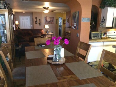 View from dining area