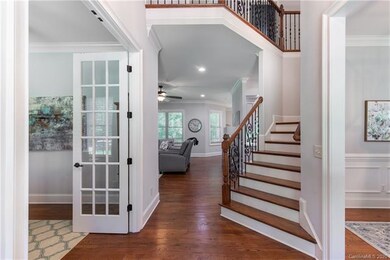 Beautiful entry with home office on the left and f