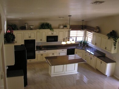 Looking down on the Kitchen