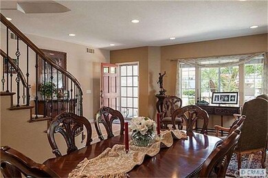 Another view of dining room and living room