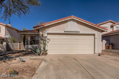 front view with garage