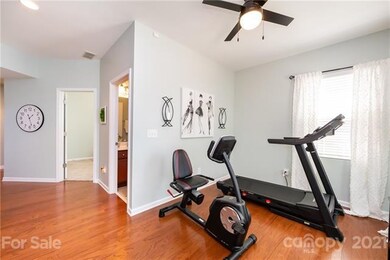 Den on Level 1 is currently used as a workout room.