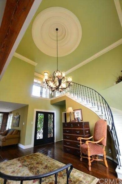 Iron/Glass Double Door 2 Story Entry