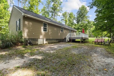 Rear view showing 12' X 20' deck with maintenance-