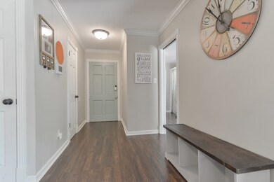 Front entry provides options for storage and an opportunity to leave work behind as you unwind at home.