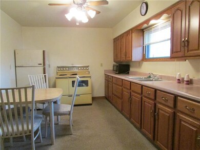 Eat in kitchen. Nice cabinetry and lots of storage