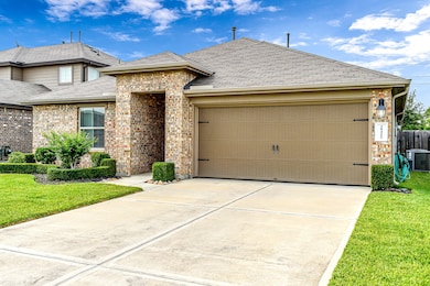 Two car garage and double driveway