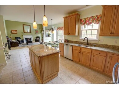 Kitchen is open to the eat-in kitchen and den. Gra