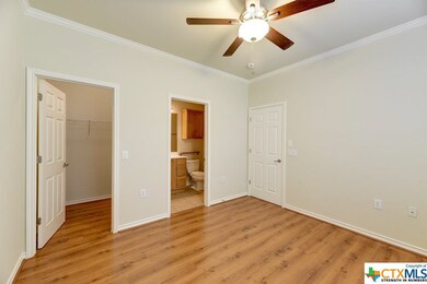 The main level master suite also features an overs