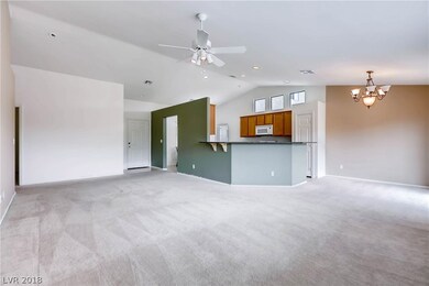 View of kitchen from living room.