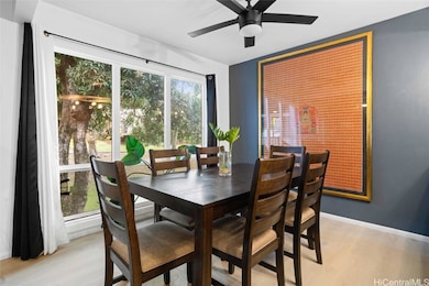 spacious dedicated dining area