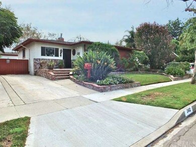 Long gated driveway.