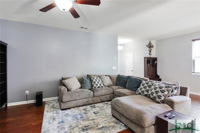 Refreshing lighted ceiling fan.