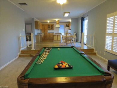 View from Living Room. Pool Table can stay or go.