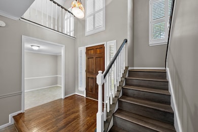 New Laminate Vinyl Plank Flooring on the stairs go