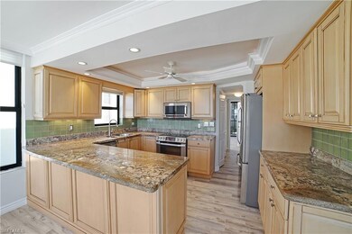 Kitchen featuring light hardwood / wood-style floo
