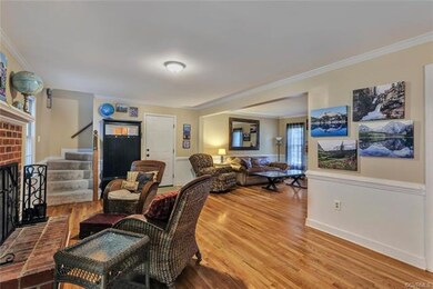 Family room flows into the living room and also ha