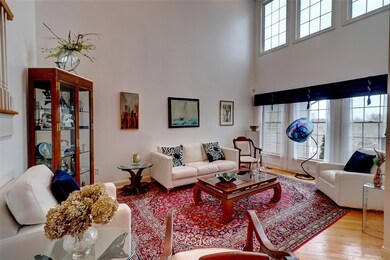 Formal Living Room with Soaring Ceilings