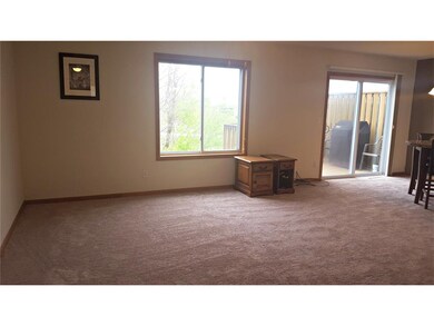 Living Room/Dining Room, sliders to deck.