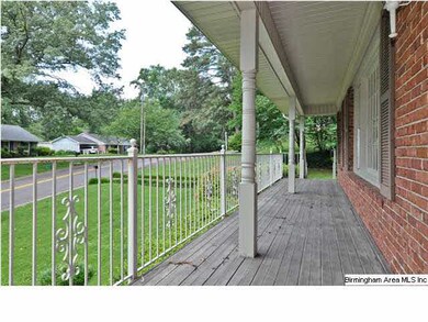 Covered, front porch.