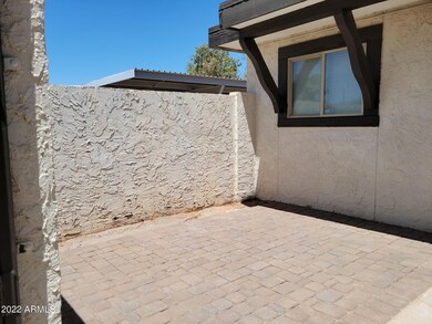 Paved courtyard ready for your grill