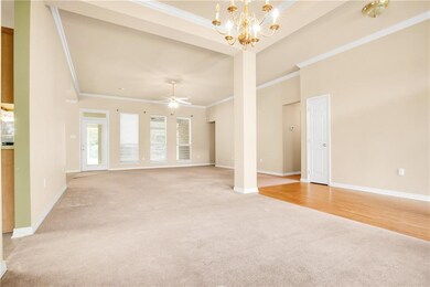 Desirable open floor plan w/ high ceilings & spaci