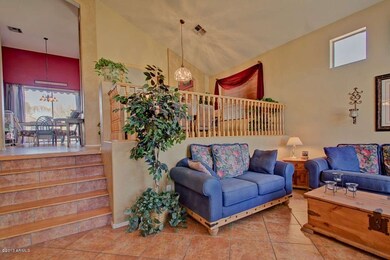 Living room/stairs to dining room