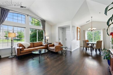Living room and dining area.