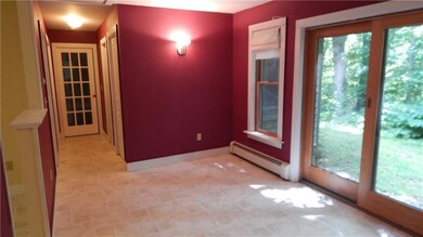 Dining area and hallway to guest...