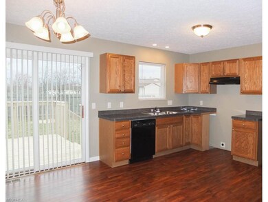 Kitchen is open to the dining room.